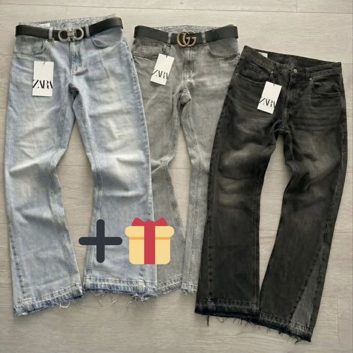 Джинсы клеш Zara flared jeans с бирками ‼️ Подарунок ‼️