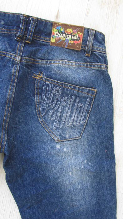 Desigual - jeans, biodrówki, prosta nogawka R.30 (M)
