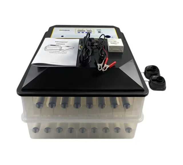 Інкубатор автомат Птаха 128-BLK (220/12V)з ультразвуковим зволожувачем