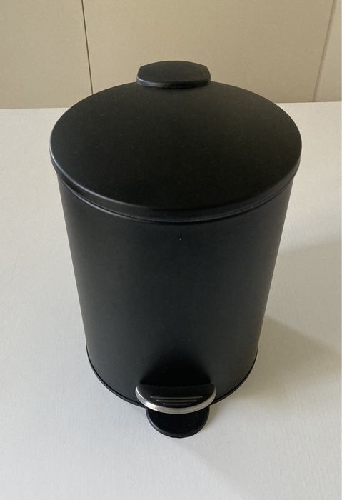 Caixote Lixo WC Preto 3 Litros - Como Novo