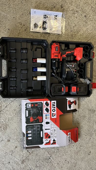 Zestaw klucz udarowy 700Nm Yato YT 82807