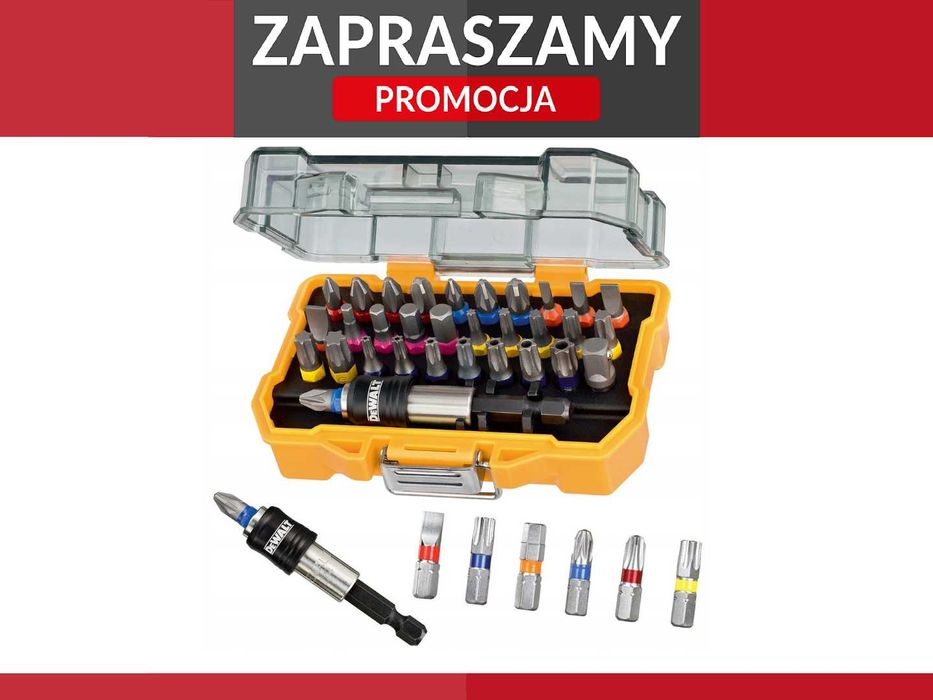Promocja! Nowy Zestaw Bitów Końcówek Wkrętarskich DeWalt