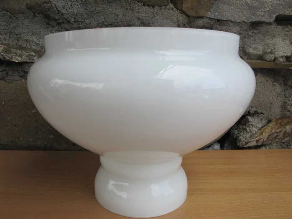 Duży szklany Klosz do lampy naftowej_ALADYN_otwór montaż 192 mm