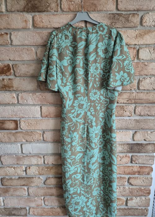 Sukienka kwiaty boho wiązana szpic Reserved XS S 34 36