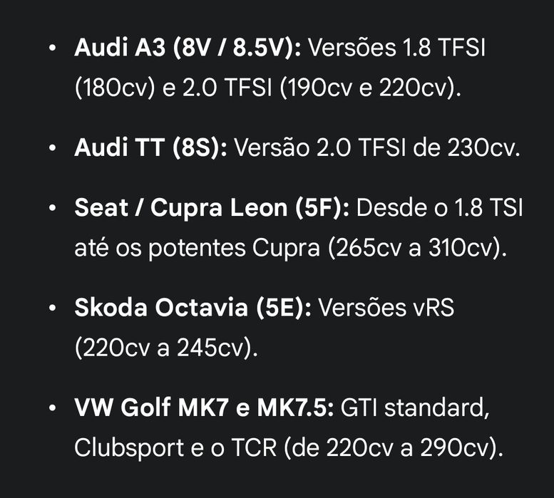 Downpipe golf 7 GTI Mk7 MK7.5 GTI Audi TT Cupra 5F