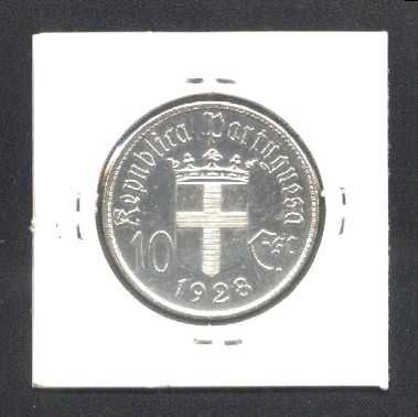 Espadim - Moeda de 10$00 de 1928 - Prata