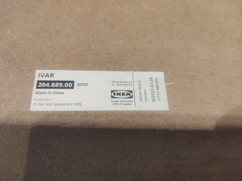 Ikea ivar dwie szuflady 30cm