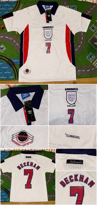 Camisola Retro Inglaterra 1998 - David Beckam 7