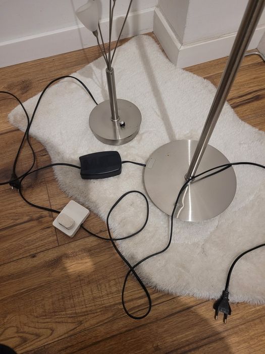 Lampa podłogowa i na stolik - komplet