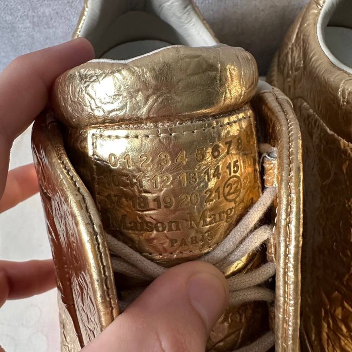 Maison margiela future low "gold"