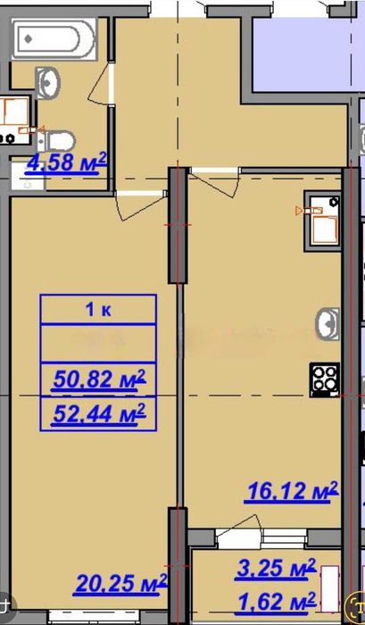 Видова 1-к. 53м². Розтермінування. Без комісії, ПВ 34700$