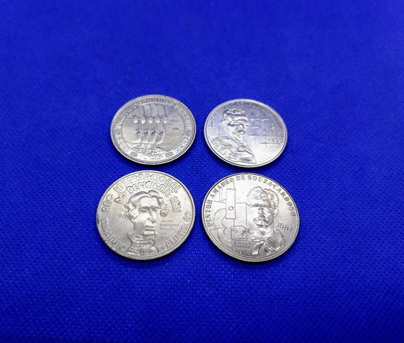 Lote de 4 moedas 100 Escudos comemorativas personalidades portuguesas