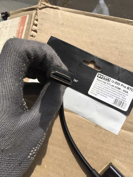 адаптер STLab HDMI - VGA, емулятор монітора (U-990 Pro BTC)