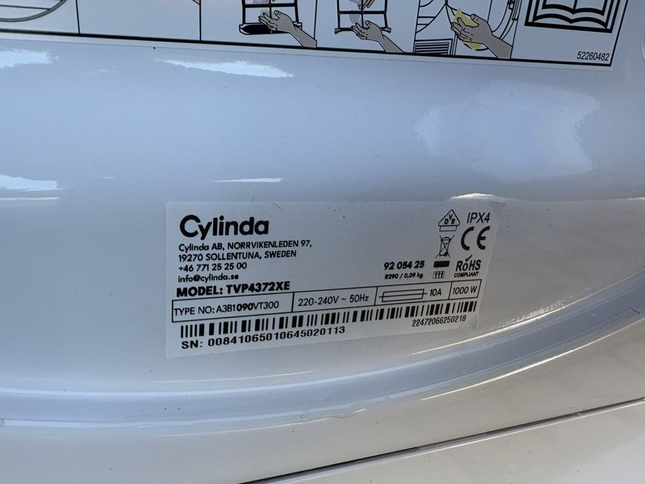Сушильна машина. Сушильная машина Cylinda TVP4372XE 7 кг (А070308)