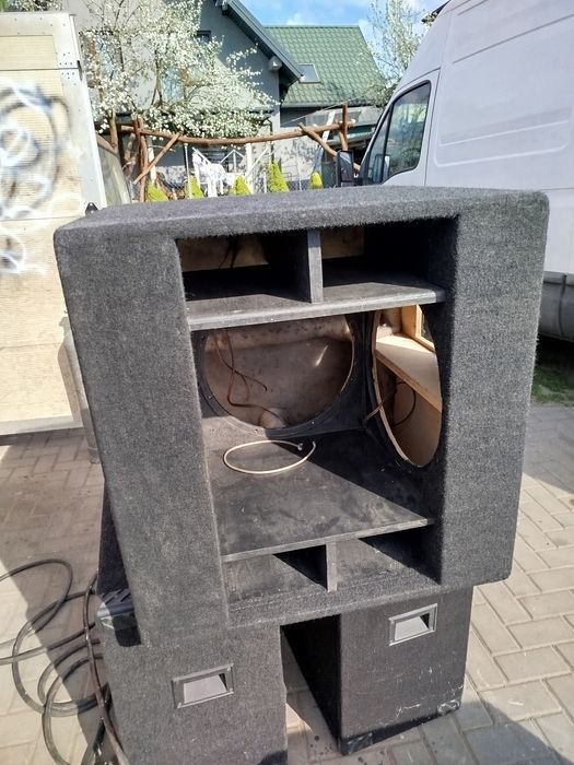 Obudowy basowe 3x 15cali 2szt