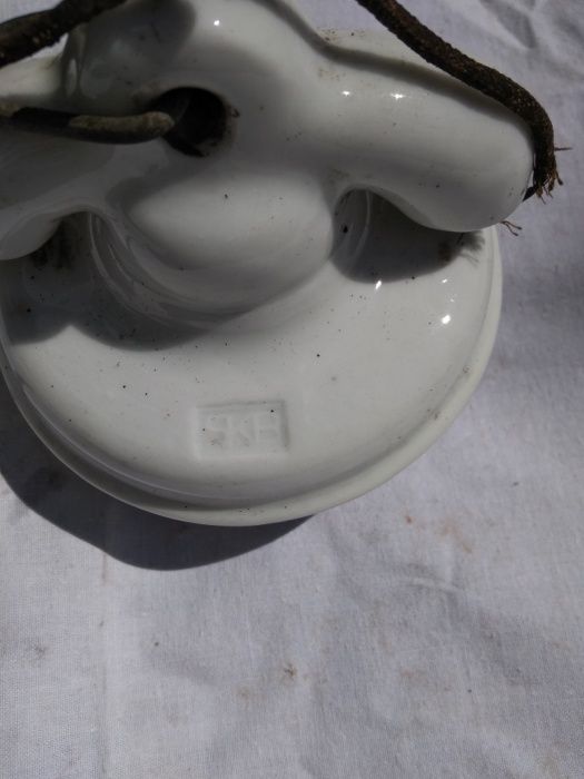 Lampa sufitowa antyczna porcelanowa szklana