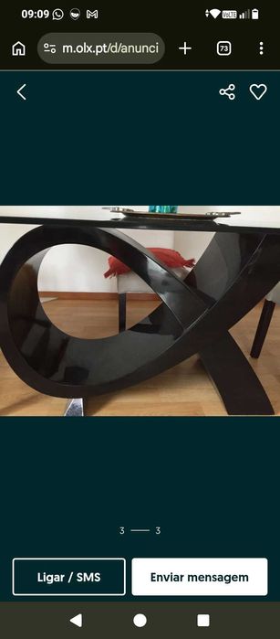 Mesa de vidro jantar