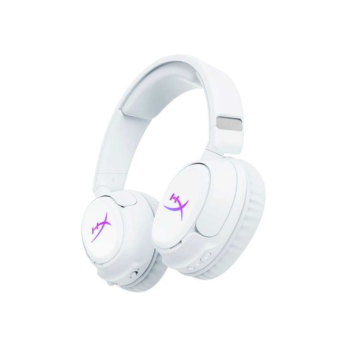 Бездротова гарнітура HyperX Cloud Flight 2 White (B5VC5AA) RGB 2,4 ГГЦ Bluetooth 5.4 звук 7.1