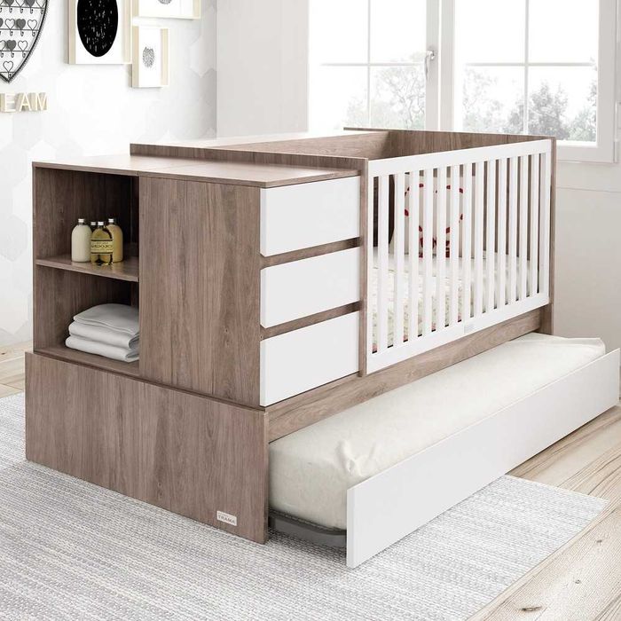 Cama evolutiva TRAMA combi cool (de berço a mobília de quarto)