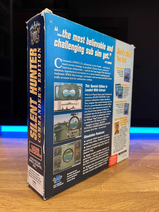 Silent Hunter Commander’s Edition (PC EN 1997) BIG BOX kompl wydanie