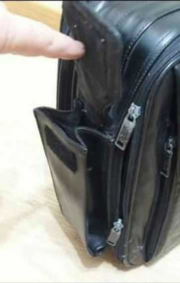 Mala Pele genuína - (20€) Permite Portátil de 17"