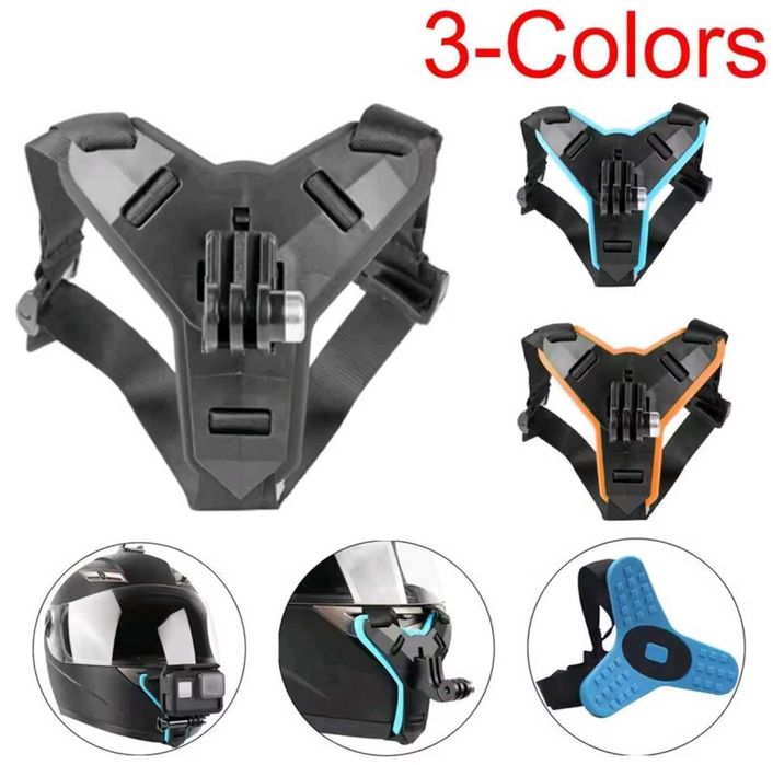 Uchwyt na kask motocyklowy do kamer GoPro Insta DJI