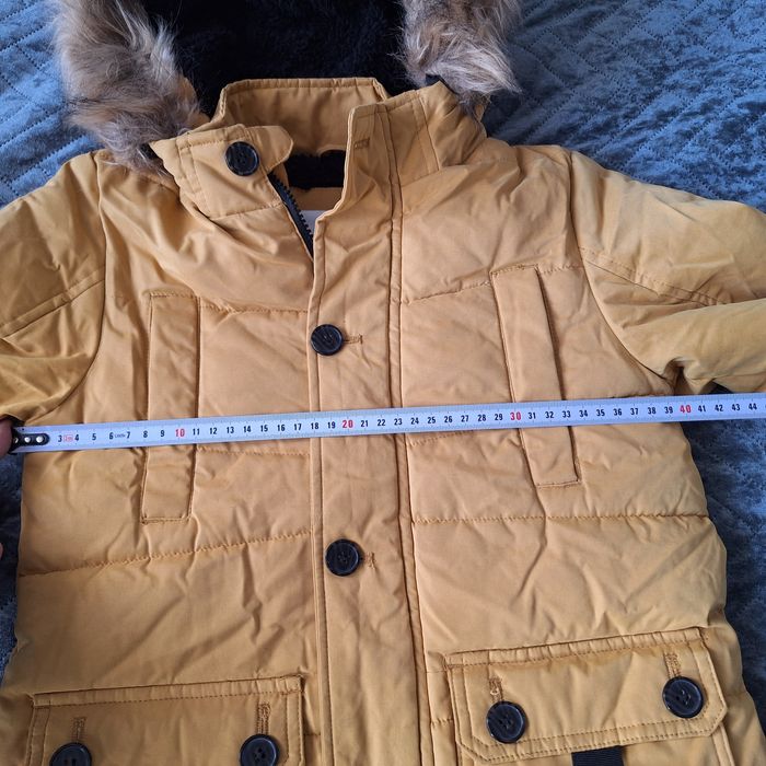 Parka kurtka zimowa ocieplana misiem rozm. 116