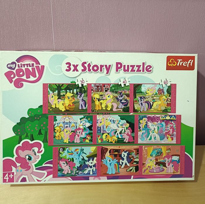 Mega puzzle Kompletne 390 elementów My Little Pony Trefl 4+ kucyki