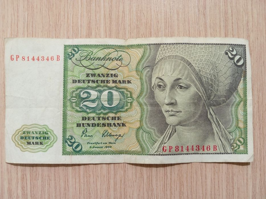 Nota de 20 Marcos alemães de 1980