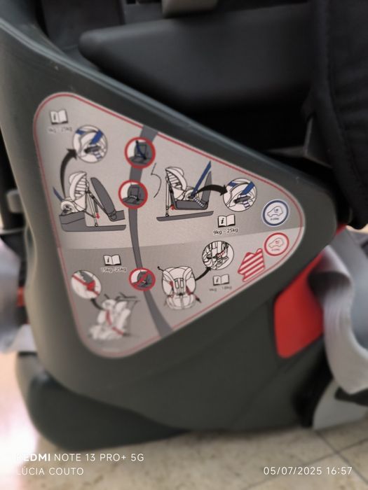 Cadeira rear facing britex multi tech 3