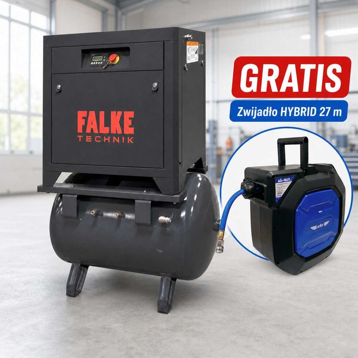 Kompresor śrubowy FALKE FFTG 3,7 V 270 L 13 bar z falownikiem