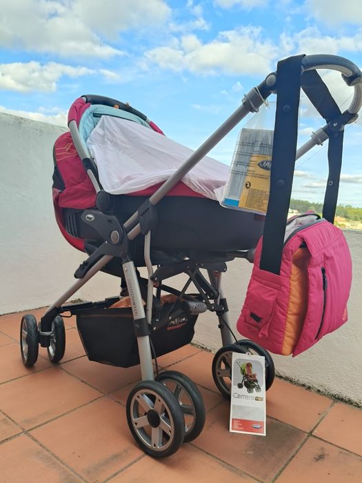 Carrinho bebé completo NOVO (caldeirinha, ovo e alcofa: JANE)