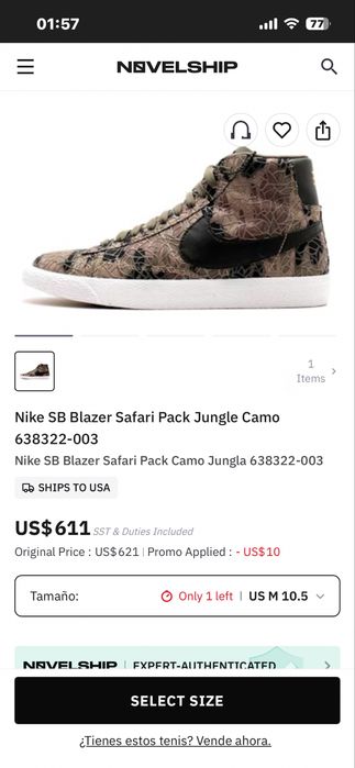 Nike SB Blazer Safari Pack Jungle