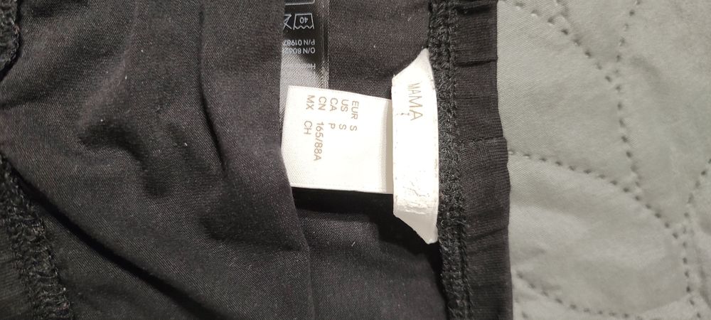 Legginsy ciążowe H&M czarne 3/4 r.S