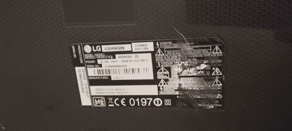 Tv LG para reparar