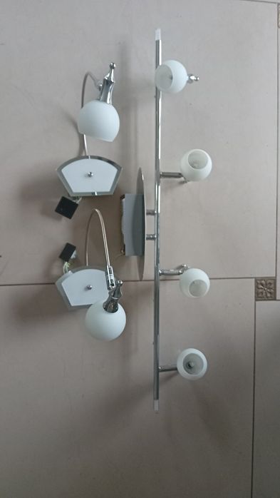 Lampy wiszące komplet ,sufitowa i dwa kinkiety