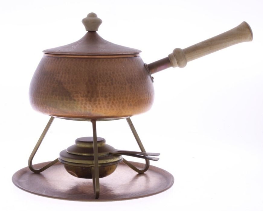 Panela Em Cobre Com Lamparina