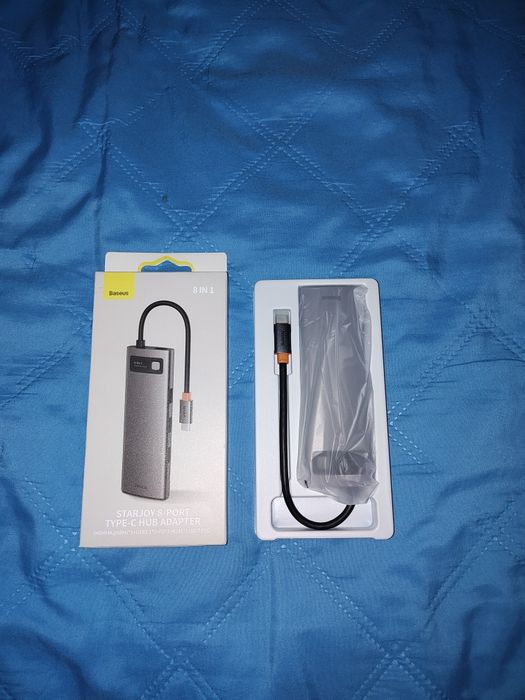 Stacja dokujaca  hub 8in1 Baseus do laptopa tableta pod usb-c