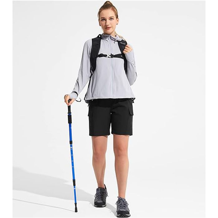 Spodenki damskie trekkingowe cargo M czarne