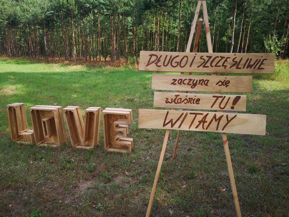 Tablica - powitanie gości weselnych