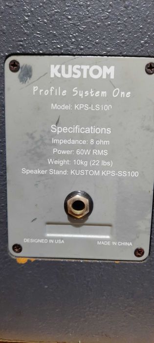 PA completo kustom kps-pm100 já com efeitos Portatel Vintage