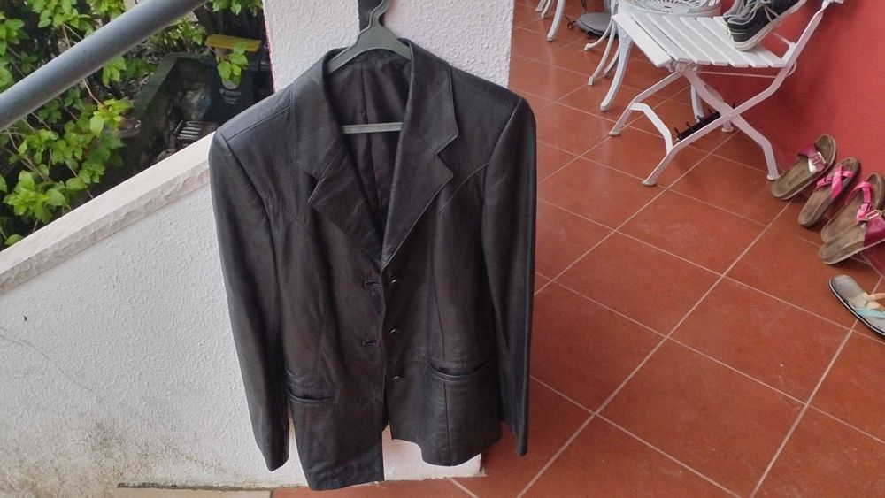 Casaco de pele genuína