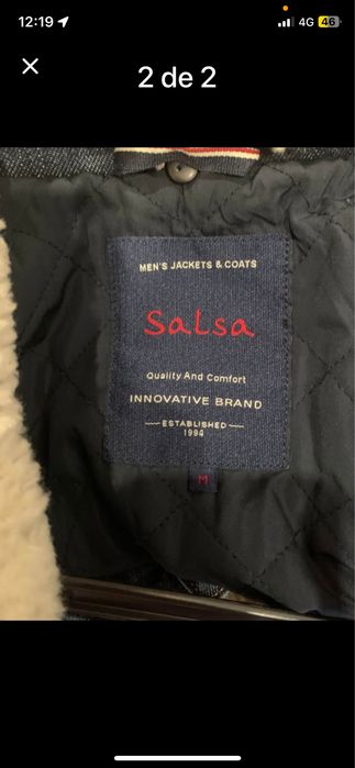 Casaco da salsa como novo