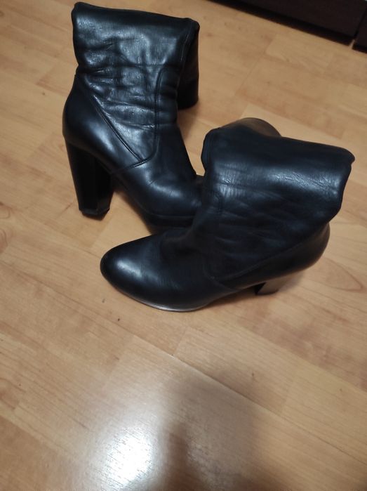 Kozaki damskie skóra naturalna