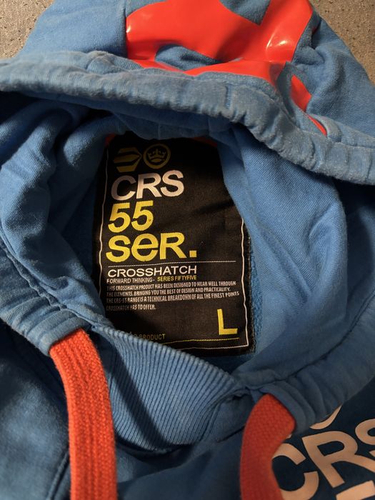 Bluza niebieski z pomarańczowym