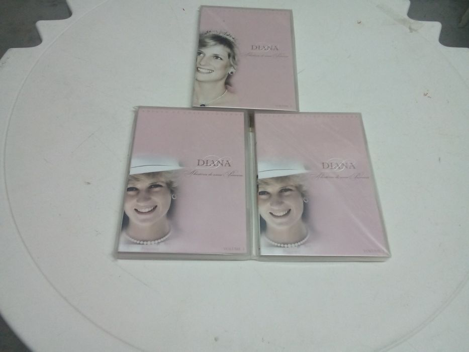 3 ) DVD princesa Diana  NOVOS     ( lote de 3). Colecionadores.