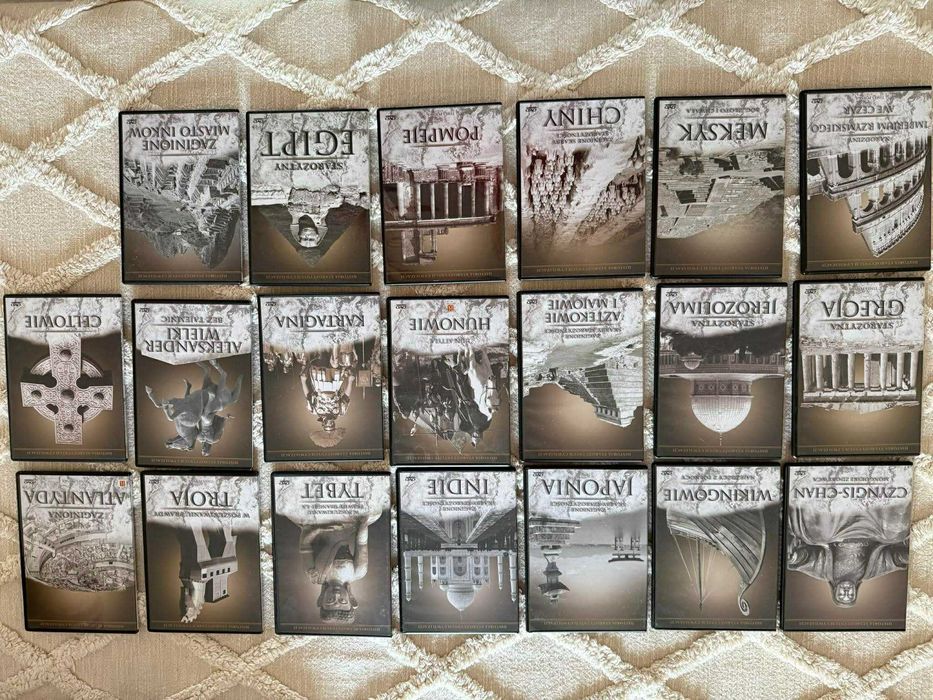 Historia Starożytnych Cywilizacji, komplet 20 DVD, polski lektor/NOWE