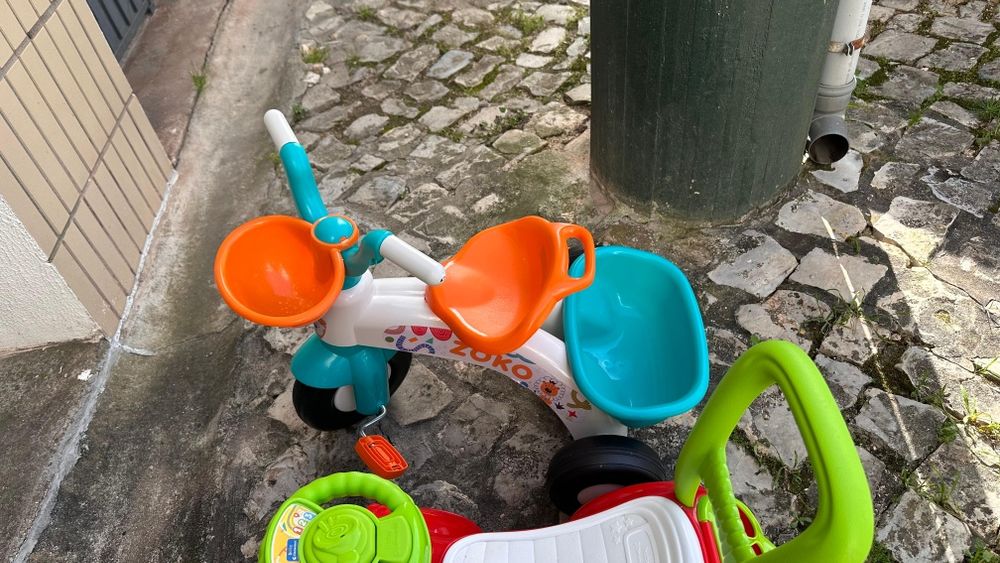 Andador CLEMENTONI Baby Ride-On Car 3 em 1 e Triciclo Zoko (Idade Míni