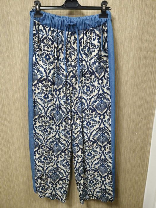 Spodnie jeans cienki, szwedy r. Uni Italy, wzory !!!