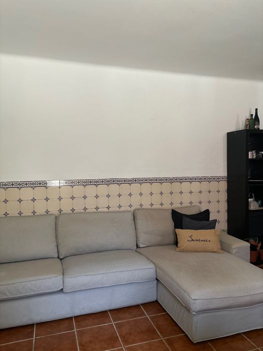 Sofá cinza claro KIVIK Ikea 4 lugares